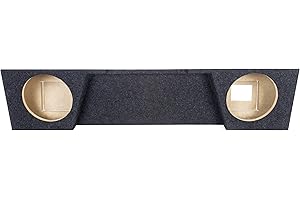 Atrend Bbox A144-10CP Dual 10” Sealed Subwoofer Enclosure Fits 2014-2018 Chevrolet / GMC- Silverado / Sierra Extended Cab, Charcoal