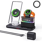 Brimford Magnetic Charger for Samsung, 5 in 1 Wireless Charging Station for Samsung Galaxy S25 Ultra/S24/S23/S22, Galaxy Watch 8/7/6/4/5, Galaxy Buds/Pro, Upgraded Version