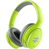seenda Active Noise Cancelling Headphones for Kids, HEO-303 Bluetooth 5.4 60H Playtime Type C Fast Charging, 74/85/94 dB Safe Volume Limit Headset with Mic for Ipad, Airplane, Travel, Green