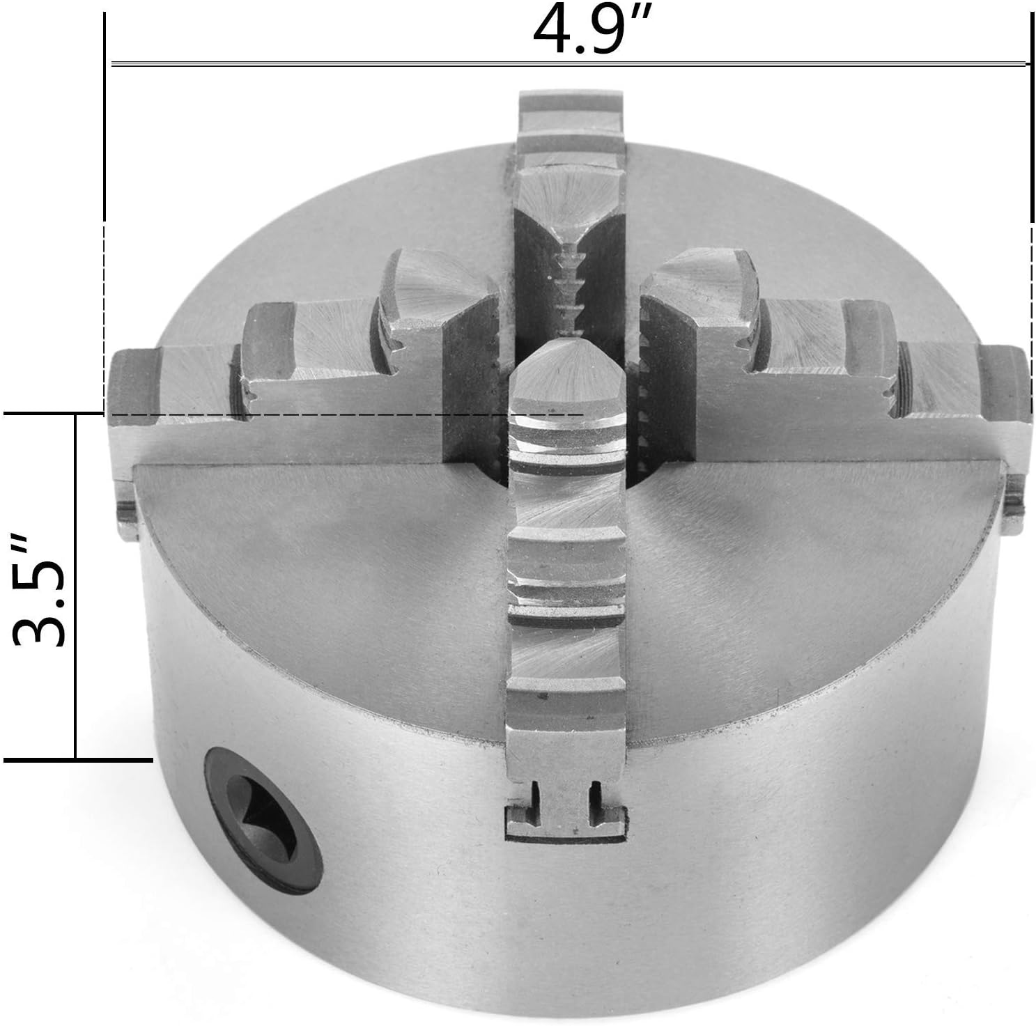 Mandrino Autocentrante Sanou K11-80 - 80mm Per Tornio Legno | Alta Precisione 0.07mm