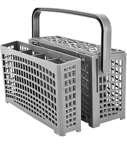 Lavastoviglie Finish Cestello Per Posate Lavastoviglie - Compatibile Frigidaire 5304506523, Colore Grigio Ricambio Cesto Posate Grigio - Foto 9