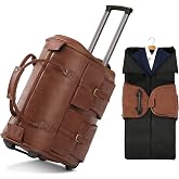 Garment Bags for Travel, 3-in-1 Convertible Duffle Bag with Wheels, Modern Carry-on Travel Bag for Suits, Foldable Rolling Suit Bag for Women Men