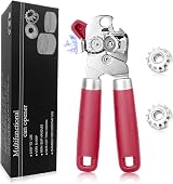 Wellehomi Can Opener Manual Heavy Duty Stainless Steel with Magnet Two