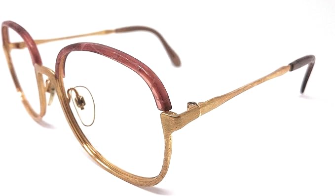Lunettes Rayons X Pour Voir Les Sous Vetements Martin Creation Lunettes de vue pour femme Doré et marron Or 14 carats