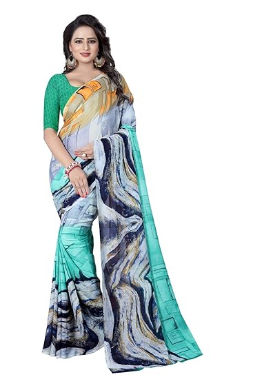 Amazon georgette saree below 500 Clearance