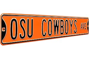 NCAA College Metal Wall Décor- Large, Heavy Duty Steel Street Sign by Authentic Street Signs