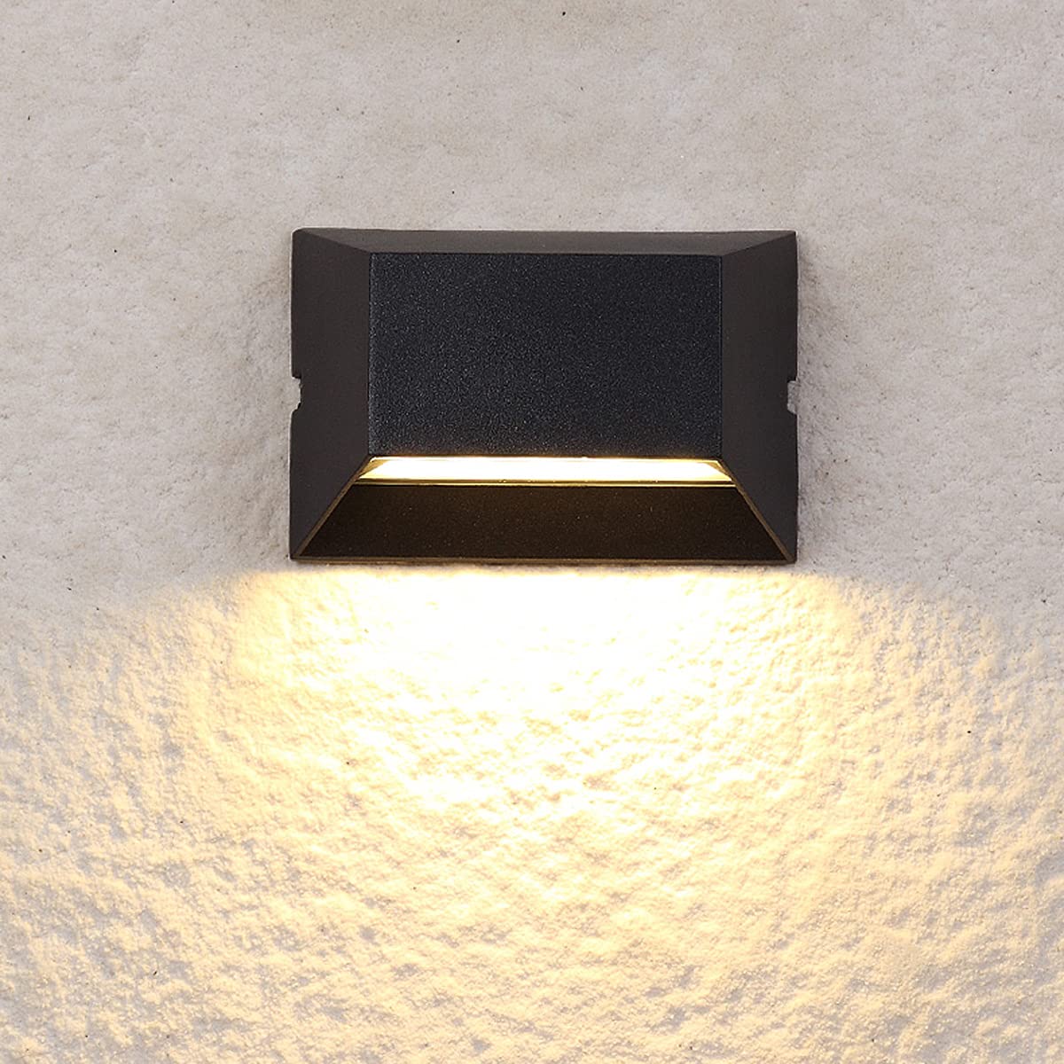 Photo 1 of ***MISSING PARTS***
LUMINTURS 6W LED Outdoor/Indoor External Wall Sconces Light Waterproof Fixture Door Gate Step Stair Surface Mount Lamp Black Warm White
