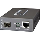 TP-Link Gigabit Ethernet Media Converter, Up to 1000Mbps RJ45 to 1000Mbps SFP Slot Supporting MiniGBIC Modules (MC220L)