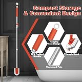 JEHONN 4-in-1 Bathroom Tile Tub Scrubber with 130 CM Extendable Handle view 6