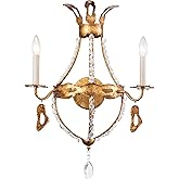 Lucas Mckearn Monteleone 2-Light Sconce with Gold Leaf Finish SC1036-2