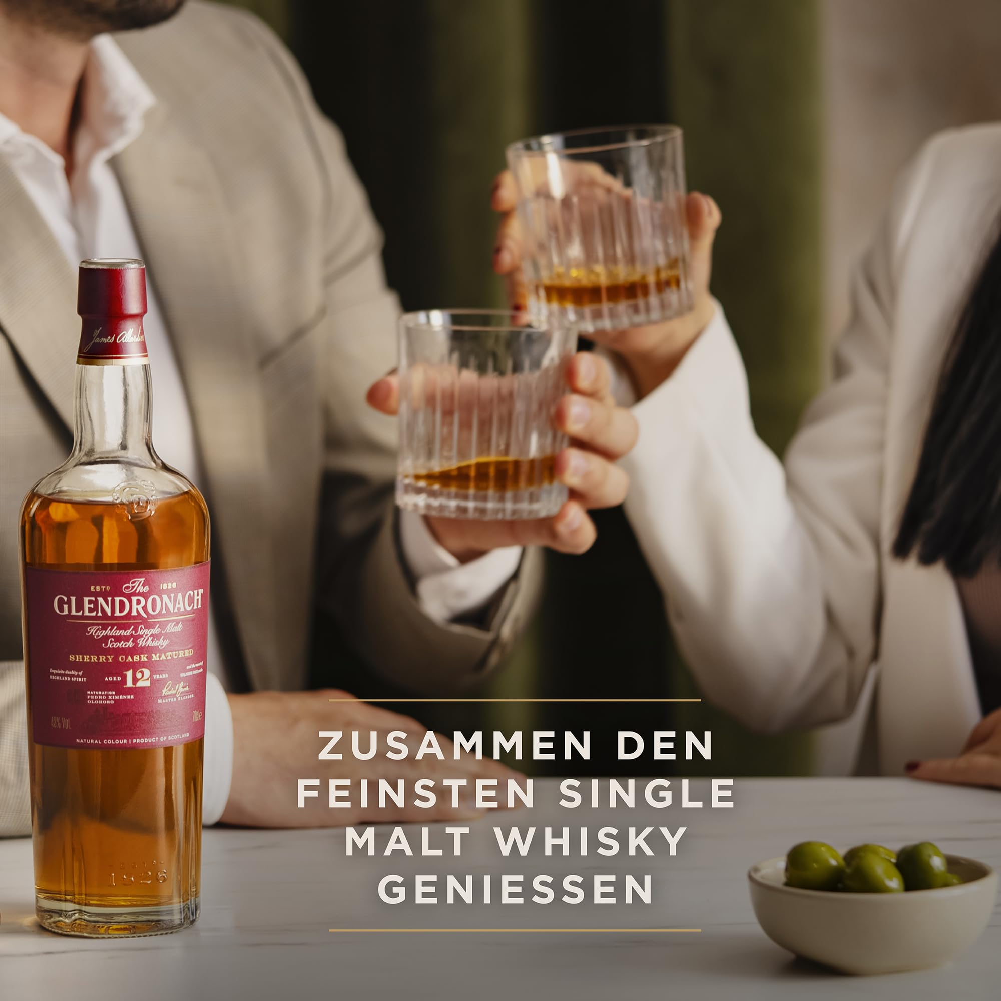 The Glendronach 12 Jahre - Premium Single Malt Whisky - Geschenkempfehlung - Vollmundig, cremig und würzig mit Sherrynoten - 0.7L/43 Prozent Vol 8