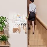 SWTYMIKI Key Holder Wall Mounted with Shelf Mail Organizer 6 Hooks view 7