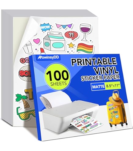 Printable Magnet Sheets, 8.5 X 11 Inches, White, 25 sheets - 15 Mil thick! by Flexible magnets