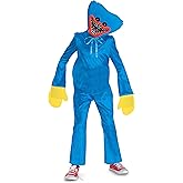 Disguise Huggy Wuggy Costume for Kids, Official Poppy Playtime Costume with Headpiece