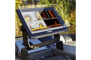 XXCIWP 2pcs Fishfinder Tempered Glass Screen Protector for Gar*min EchoMAP Ultra 102SV 106SV & Ultra 2 102SV Fishfinder 10Inc