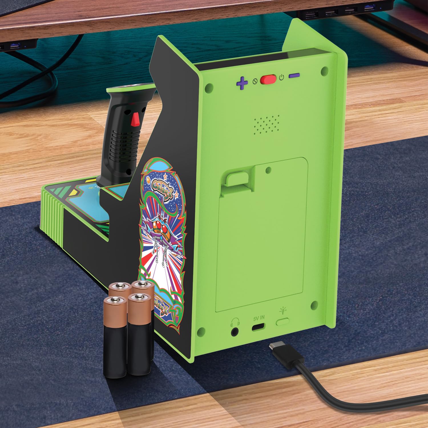 My Arcade Galaga Joystick Player : Officially Licensed Galaga and Galaxian Video Game Console, Fun Portable Mini Game 3.2