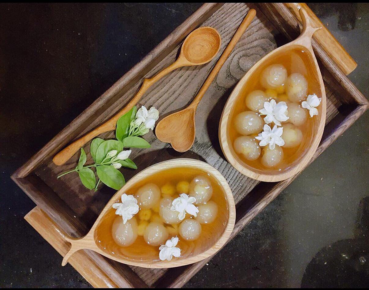 Bobby Creativity Natural Wooden Spoons and Forks Set (Set of 6), Hostess Gifts for Women, Couple, Christmas Gifts Ideas, New Year for Mom, Kitchen Cottagecore, Handmade Cooking Gift Ideas