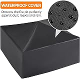 Yaheetech Outdoor Fire Pit 81cm Square 3 in 1 Heat Resistant with Cover view 10