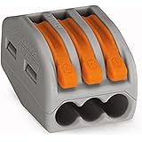 Wago 222-413 LEVER-NUTS 3 Conductor Compact Connectors 100 PK