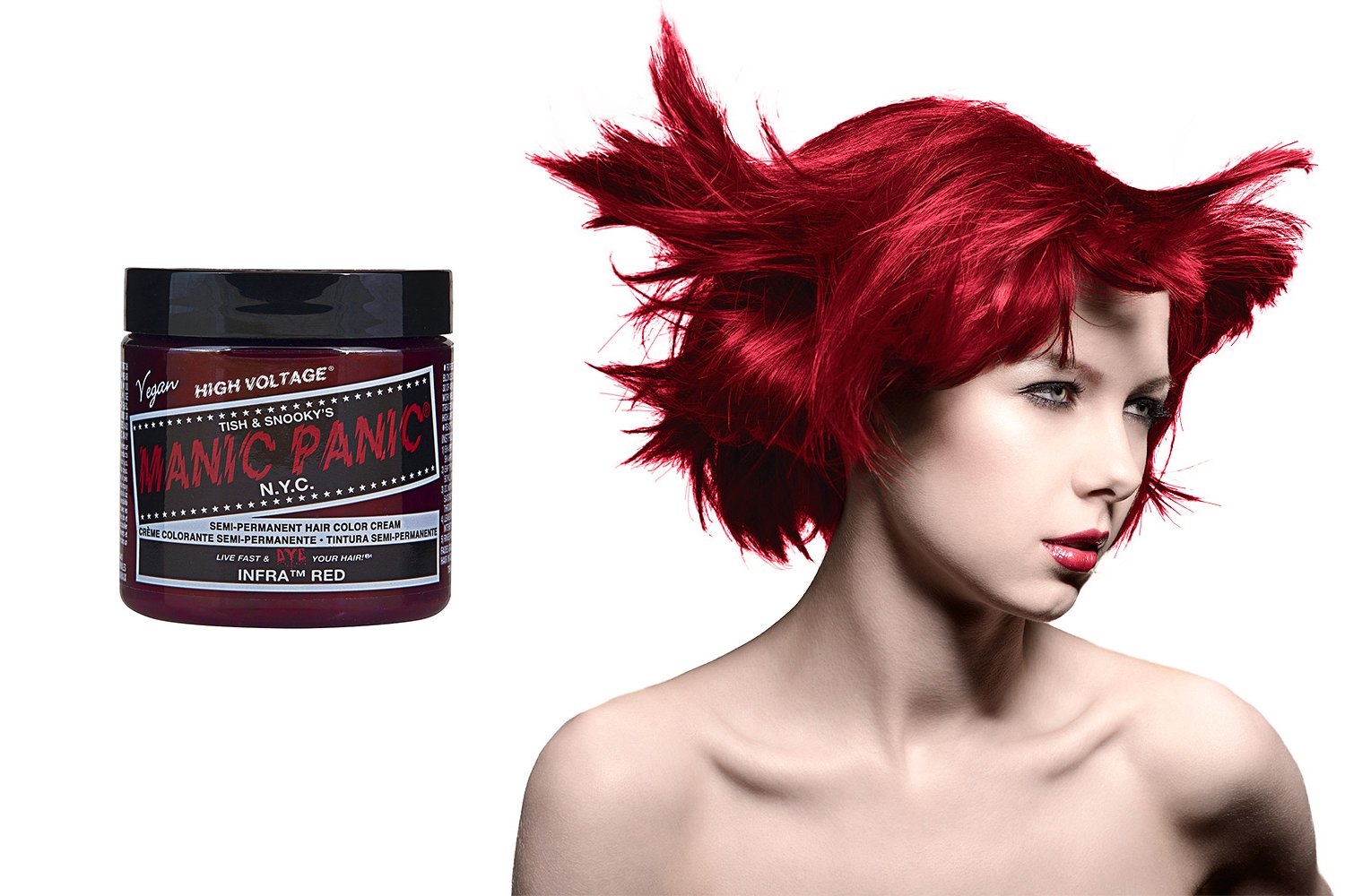 Amazon Com Manic Panic Semi Permanent Hair Dye Infra Red Beauty