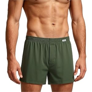 Cambkatl Men's Boxer Shorts Soft Underwear Elastic Waist Comfortable Summer Lounge Bottoms Sleepwear Shorts