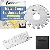ZeeDix Wire Gauge Measuring Tool (2 Pcs) - Round