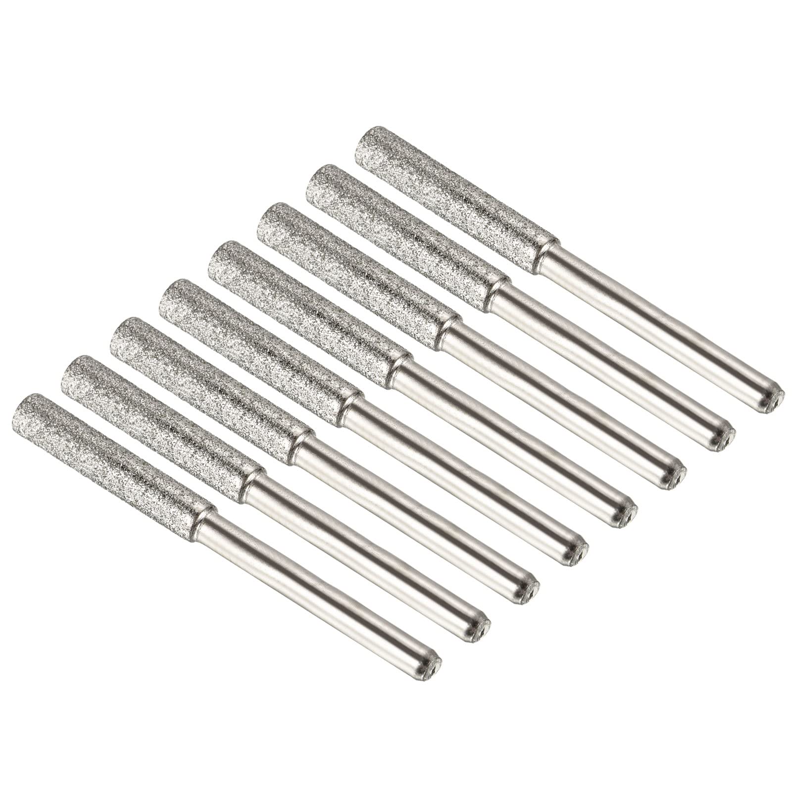 M METERXITY 8 Pack Diamond Chainsaw Sharpener - Hardness Diamond Sharpening Wheels Grinding Stone File Apply to Electric Saw (5/32", Silver)