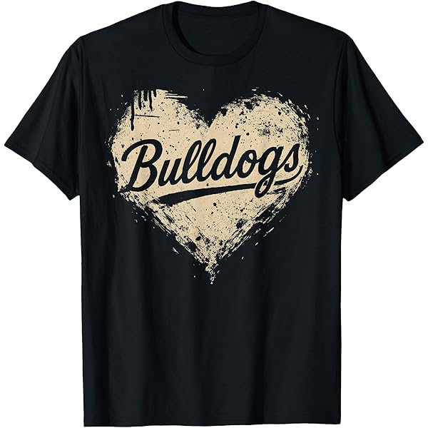 Amazon.com: Bulldogs Mascot T-Shirt Vintage Sport Name Tee Design