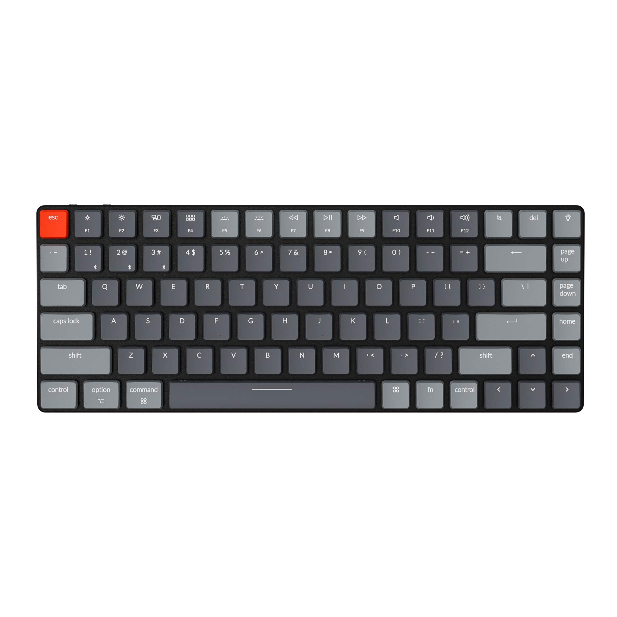 Keychron K3 Ultra-Slim 75% Layout Wireless Wired Mechanical Keyboard, Compact 84 Keys Bluetooth RGB LED Backlit for Mac Windows, Low Profile Gateron Brown Switch, Version 2