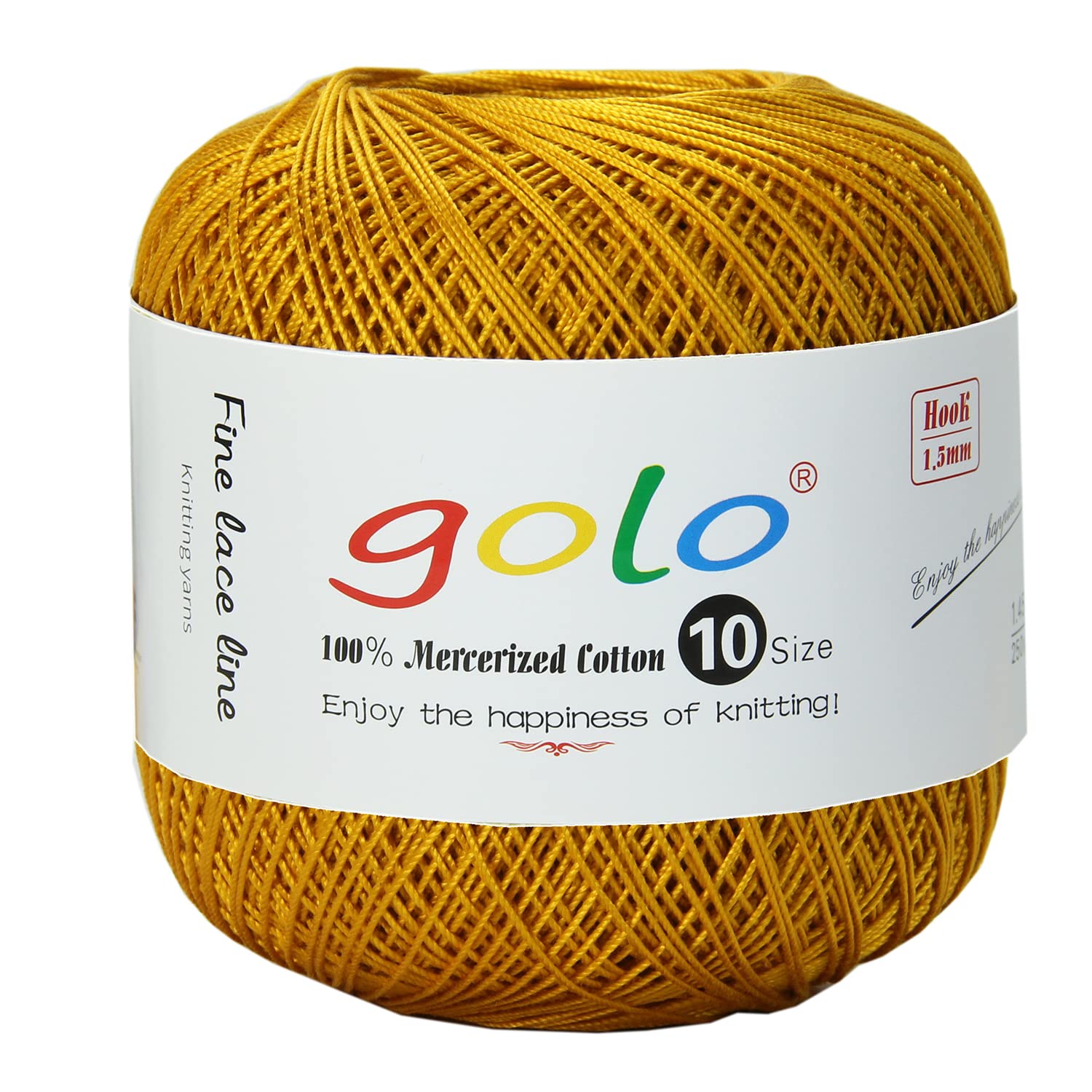 golo Crochet Thread Size 10 Yarn for Hand Knitting Crochet Yarn (Glod-603) — image 1