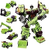 NBK Deformation Oversize Toys Robot Devastator TF Engineering Combiner 6 in 1 Action Figure Car Truck Model Gift for Kids Boy