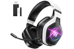 Casque de jeu avec microphone antibruit pour PS5, PC, PS4, casque de jeu avec connecteur USB et Type-C