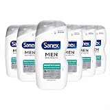 Sanex Men Skin Health Sensitive Care Shower Gel 400ml 6-Pack view 1
