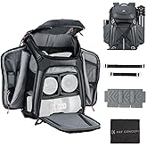 K&F CONCEPT Camera Backpack, DSLR/SLR Photography Waterproof Camera Bag with 15.6 inch Laptop Compartment Tripod Holder Raincover