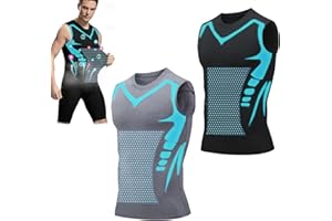 Qiawi Ionic Shaping Sleeveless Shirt, 2025 New Version Ionic Shaping Sleeveless Vest for Men Build a Perfect Body