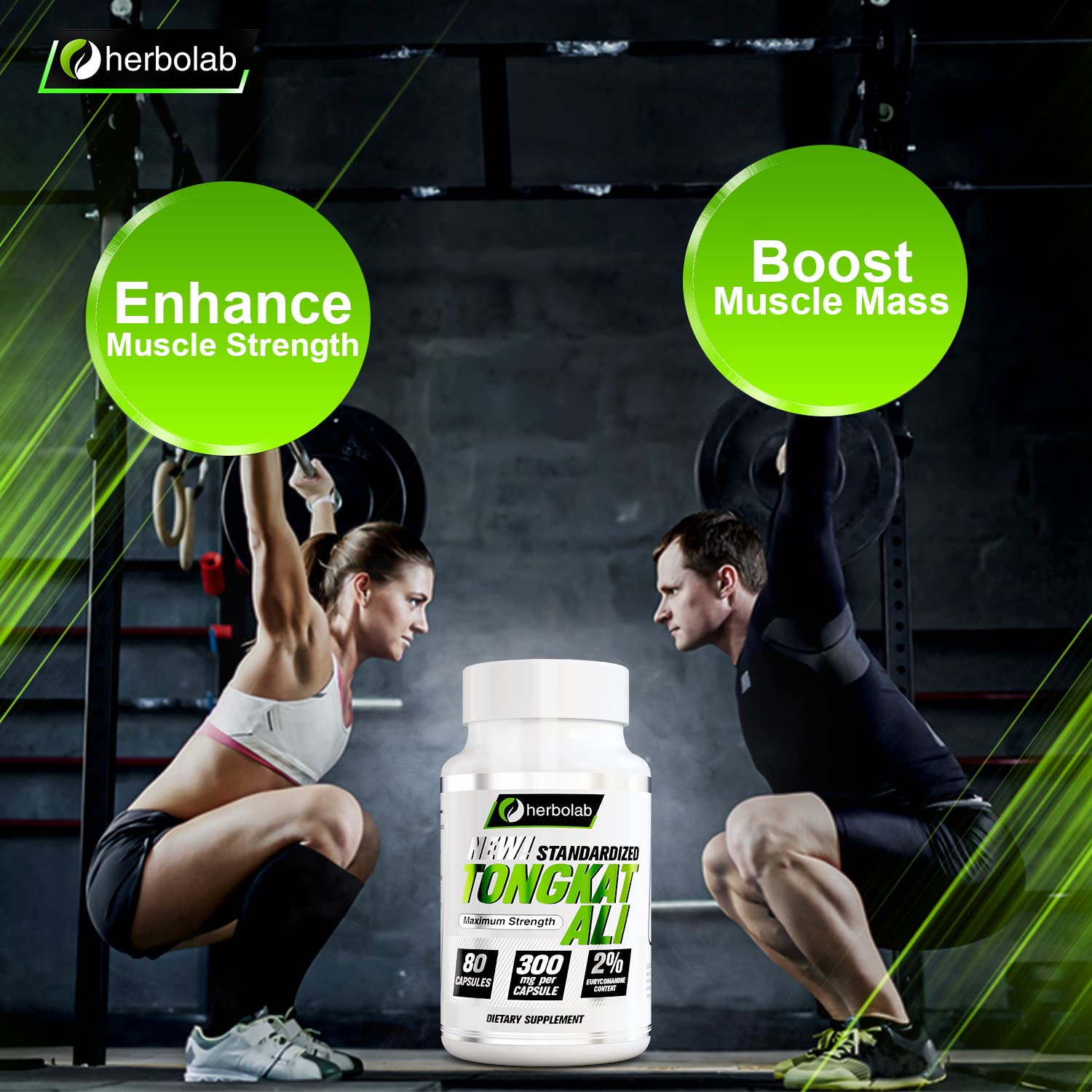 Tongkat Ali For Men Root Supplement 200:1, Standardized to 2% Eurycomanone, 1200mg, 30 Day Supply, Longjack Tongkat Ali for Men, Eurycoma Longifolia Extract Powder Capsules, Malaysian Ginseng