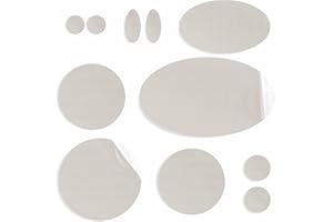 aZengear Repair Patches for Down Jackets, Puffer Coats, Waterproof, Self-Adhesive, Pre-Cut, Tear-Cold-Heat-Resistant Nylon Polyester Fabric, Fix Air Mattress, Inflatables, Tents (11 Pcs, Stone White)