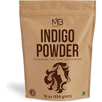 Yogi's Gift Indigo-Pulver Für Haare – 100% Natürliche Haarfarbe Für Dunkles Haar
