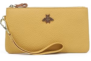 imeetu Women's Wristlet Clutch Purse Leather Cell Phone Wallet Handbag with Wrist Strap