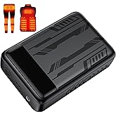 Whsahans 7.4V 5V 20000mah Battery Pack for Heated Veats Jackets for ORORO, Venustas, Rechargeable Power Bank Battery Pack for Heating Vests Jackets Hoodies Pants Coat Suit with DC Port for Men Women