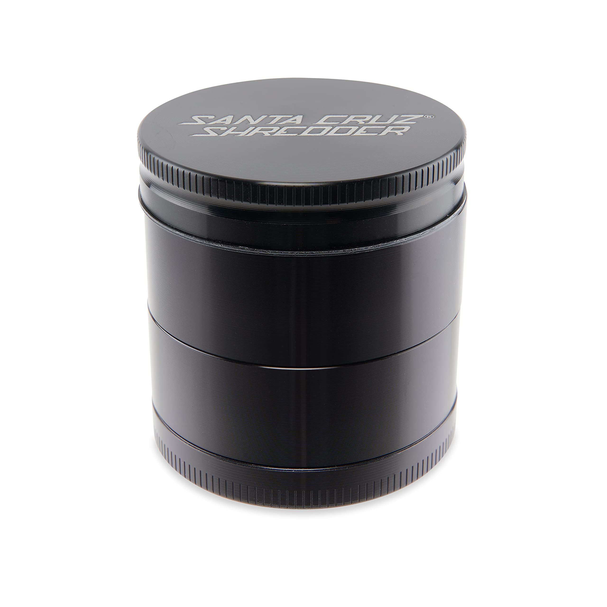 Santa Cruz Shredder Herb and Spice Grinder Made in USA (Medium (2.2 Inch), Black)