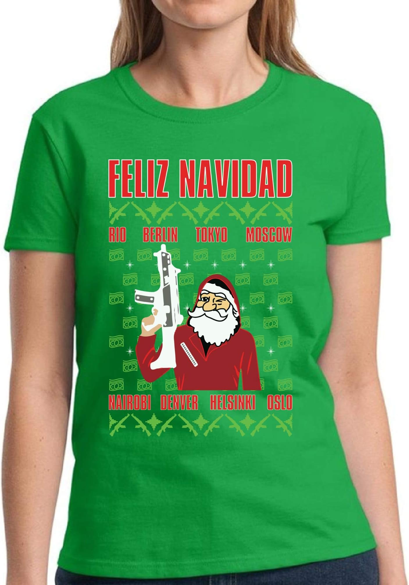 Funny Ugly Christmas Sweater Nerdy Ugly Christmas Shirts Women's