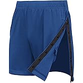 Deyeek Men's Snap Tear Away Athletic Shorts - Breakaway Adaptive Post Hip Knee Surgery Recovery With Pockets