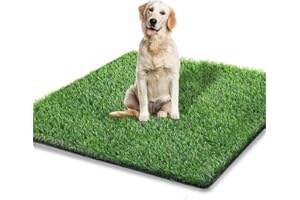 STARROAD-TIM 80 X 130 CM Fake Grass for Dogs, Artificial Grass Pee Pad for Puppies Potty Training Indoor Outdoor Reusable Dog
