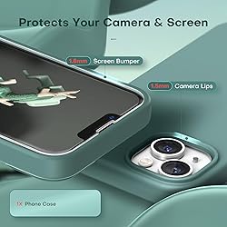 TOCOL for iPhone 14 Case, Slim Silicone Case for 14