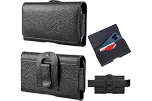 Leather Phone Holster for Pixel 10 Pro, 10, 9a, 9 Pro, 9, 8a, for Moto G 5G/Power/Edge 60 Pro/60S/ G96/G100 Pro