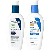 CeraVe PM Facial Moisturizing Lotion, 3 Ounce + CeraVe AM Facial Moisturizing Lotion with SPF 30 Bundle