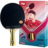 DHS Sports 4 Star Table Tennis Racket H4002 - Shakehand, ITTF Approved Paddle, Advanced, 7 Ply Wood, Two Side Hurricane 3 Rubbers
