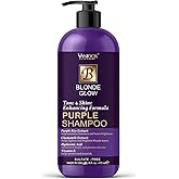 VANIDOX Sulfate Free Brass Toning Purple Shampoo for Blondes, Brown Highlighted, or Bleached Hair, Infused with Purple Rice Extract, Hyaluronic Acid, Vitamin E, and Chamomile Extract (16 fl oz)