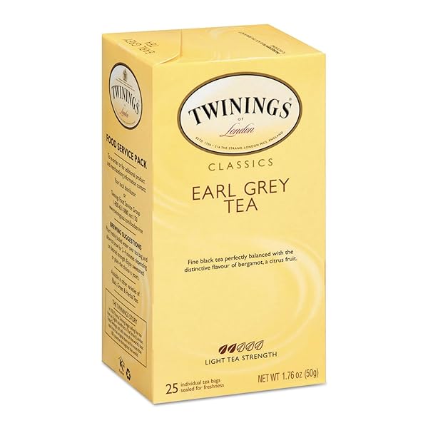 TWININGS EARL GREY BLACK TEA, 25 COUNT